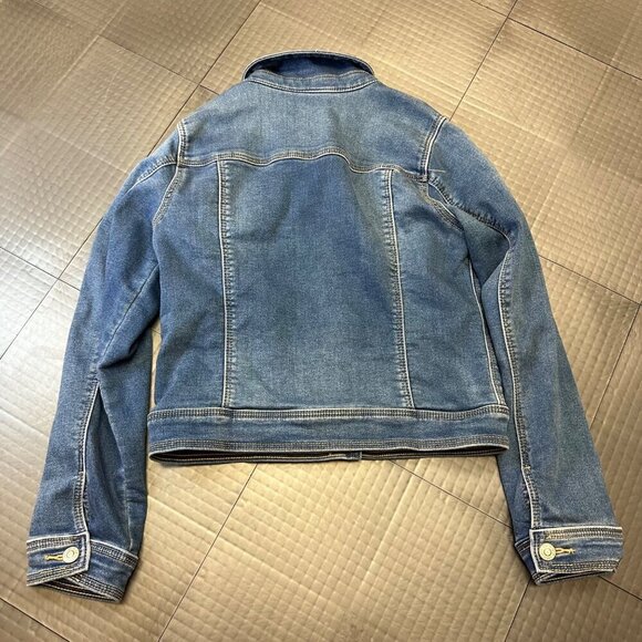 CAT & JACK GIRLS DENIM JACKET COAT SIZE LARGE 10/12 - Picture 6 of 8